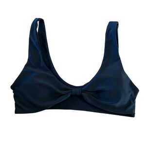 Women’s Black Knot Front Bikini Top Medium